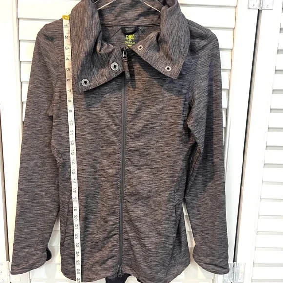 Gaiam Gray Yoga Zip Up Light Jacket - Picture 4 of 7